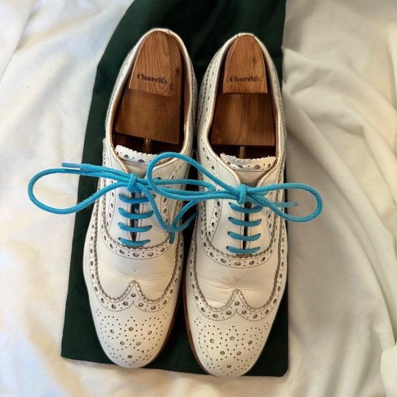 Women’s Church’s white lace-up brogue. Size 37 - Picture 2 of 11